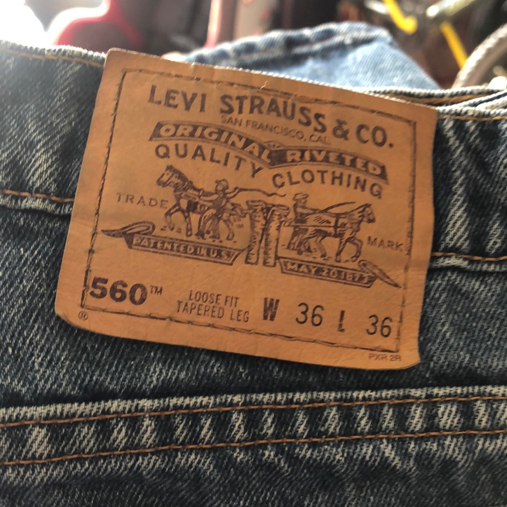 Levi’s 560 36x36 orange tab! Loose fit tapered leg